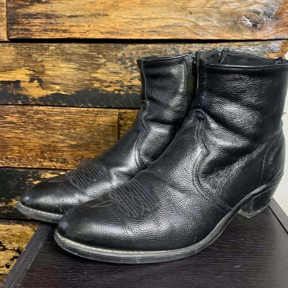 Sage Zipper Boot (size 13)